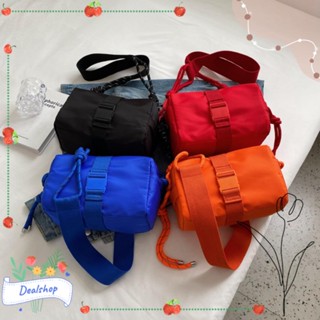 Dealshop กระเป๋ากล่อง, กระเป๋าขนมปังปิ้ง สีพื้น ความจุสูง, กระเป๋าถือ ไนลอน กันน้ํา คุณภาพสูง สไตล์เรียบง่าย สําหรับผู้หญิง