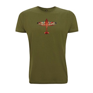 Spitfire เสื้อยืด ลายกราฟิกนักบินนักบินอังกฤษ WW2        