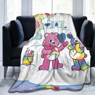 【พร้อมส่ง】ผ้าห่มสักหลาดนุ่ม อบอุ่น ลาย Care Bears ใส่สบาย สําหรับโซฟา ห้องนอน ห้องนั่งเล่น เหมาะกับเด็ก และผู้ใหญ่