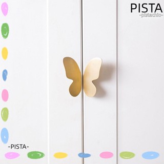 Pista ลูกบิดลิ้นชัก ตู้เสื้อผ้า ฮาร์ดแวร์ ผีเสื้อ สีทอง ทองเหลือง