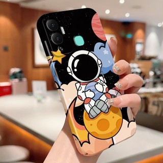 เคสโทรศัพท์มือถือแบบแข็ง กันกระแทก ลายการ์ตูนนักบินอวกาศน่ารัก สําหรับ Infinix Hot 9 10 11 Play Note 12 G96 Smart 6 Tecno Pova Neo