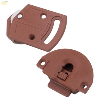 【VARSTR】Door Rollers Sliding 1set ABS Plastic Adjustable Brown Quiet And Smooth