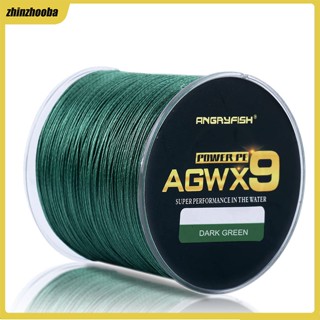 Fs Angryfish Agwx9 สายเบ็ดตกปลา แบบถัก 500 ม. ทนทาน แข็งแรงมาก