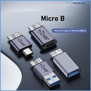 Wu ตัวแปลง USB3 0 Type C ตัวเมีย เป็น MicroB ตัวผู้ USB C เป็น MicroB ซิงค์ข้อมูล