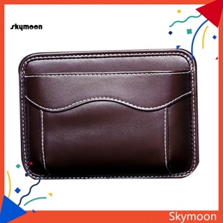 Skym* กระเป๋าหนังเทียม สําหรับใส่โทรศัพท์มือถือ ติดช่องว่างเบาะนั่งรถยนต์