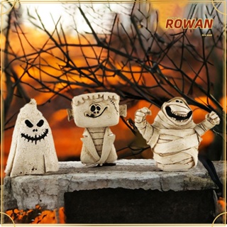 Rowans หัวฟักทองเรซิ่น ขนาดเล็ก สําหรับตกแต่งปาร์ตี้ฮาโลวีน