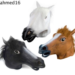 Ahmed BoJack Horseman Head Cover Funny For Women Men Horse Mask Trick Toys Masquerade Prop Animal Costume Props