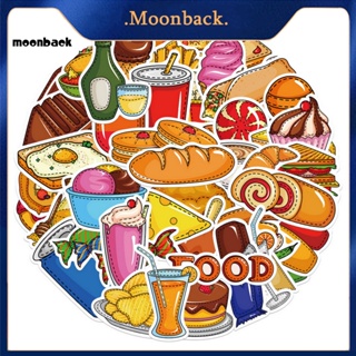 &lt;moonback&gt; สติกเกอร์กระดาษ ลายการ์ตูน มีกาวในตัว สําหรับติดตกแต่งกระเป๋าเดินทาง คอมพิวเตอร์ จํานวน 53 ชิ้น ต่อชุด