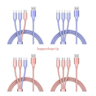 Hsv 66W USB เป็น MicroUSB Splitter สายชาร์จ สําหรับ 3 Micro USB หรือ UsbC อุปกรณ์