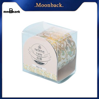 &lt;moonback&gt; สติกเกอร์เทปกาววาชิ สีบรอนซ์ สําหรับตกแต่งสมุดไดอารี่ DIY