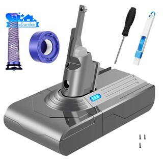 อะแดปเตอร์แบตเตอรี่ 21.6V V8 พร้อมฟิลเตอร์ แบบเปลี่ยน สําหรับเครื่องดูดฝุ่น Dyson V8 Batteries V8 Absolute V8 Animal Vacuum Cleaner