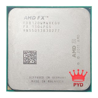 ซ็อกเก็ต AMD FX-Series FX 8120 FX8120 FX-8120 3.1 GHz 95W FD8120WMW8KGU AM3+