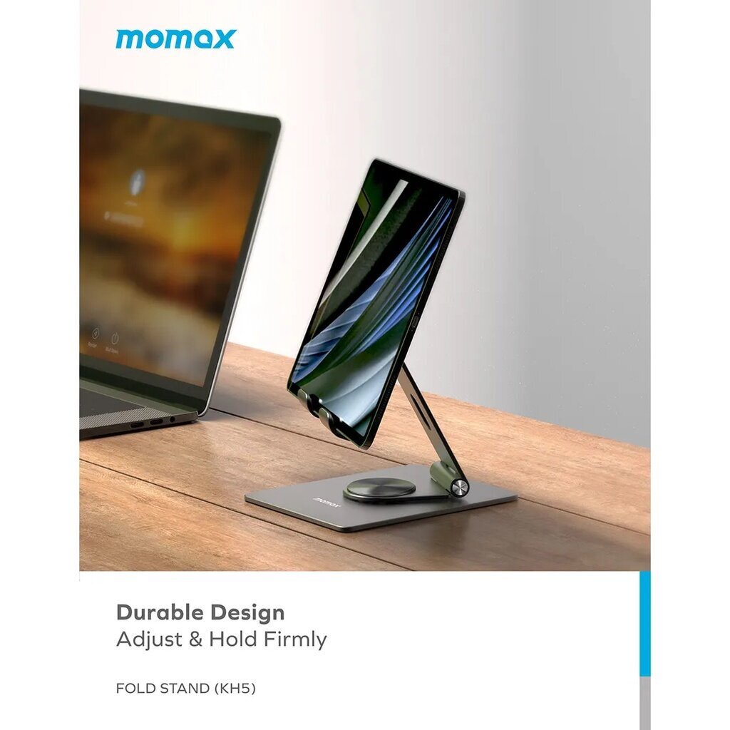 MOMAX Fold Stand Rotatable Phone Tablet Stand แท่นวางหมุดได้360องศาเกรดพรีเมี่ยม สำหรับ โทรศัพท์และแท็บเล็ต - รูปที่ 3