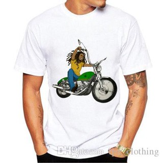 Motorbike Bob Marley Reggae Music Rider Fastness Picture Singlet Men T-shirt_03