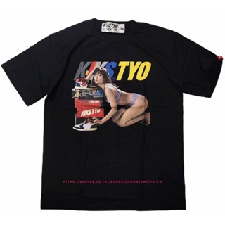 YF41 เสื้อยืด kikstyo เสื้อstreetwear เสื้อโอเวอร์ไซส์