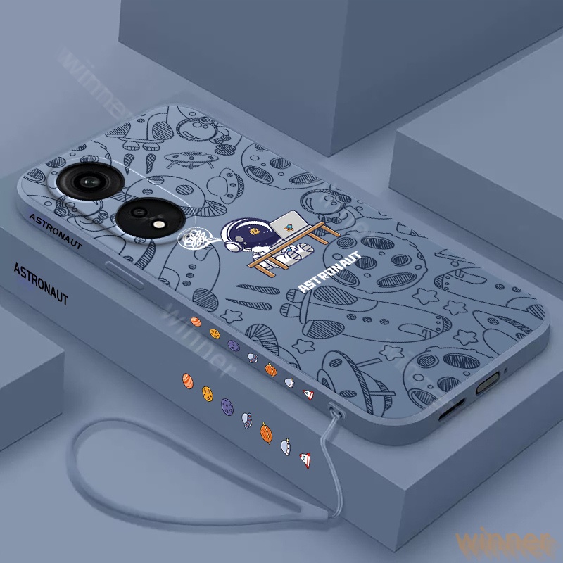 เคส OPPO Reno 8T 5G reno 8z reno 7z reno 6z reno 7 reno 8 reno 6 reno 5 reno 4 นิ่ม ลายยานอวกาศ สําหรับ 3A1SSTK