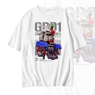 Anime Gundam Tshirt round neck 180g cotton tide brand robot printed original cartoon T-shirt_01