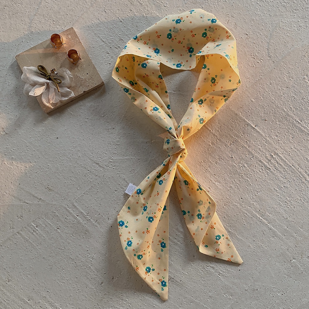 Parsimonous ยาว 100% ผ้าพันคอผ้าฝ้าย 4.1x45.3 นิ้วสายคล้องกระเป๋าผู้หญิงแฟชั่น Hairband 10.5x115 ซม.