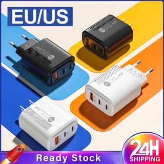 ❥❥Quick Charging Cead Dual Pd Usb40w Typec พอร์ตสำหรับ Fast Charging Qc3.0ยุโรป/อเมริกาปลั๊กชาร์จอะแดปเตอร์ความเร็วสูง Wall Charger