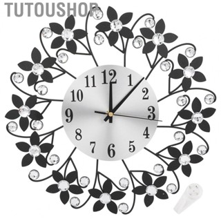 Tutoushop Modern Metal Wall Clock Home Office Decor Silent Metal Wall Clock DC