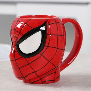 แก้วกาแฟเซรามิค ลาย Avengers Spiderman Hulk Thor Iron Man Superman