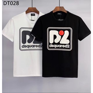 Dsquared2 ใหม่ เสื้อยืดลําลอง ผ้าฝ้าย แขนสั้น ทรงสลิม แฟชั่นฤดูร้อน สําหรับผู้ชาย D2