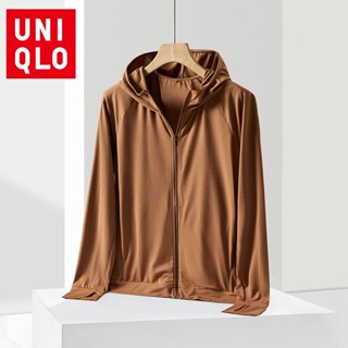 Uniqlo เสื้อแจ็กเก็ต เสื้อกันลม กันแดด มีฮู้ด ระบายอากาศ และป้องกันรังสียูวี แฟชั่นฤดูร้อน สําหรับผู้หญิง