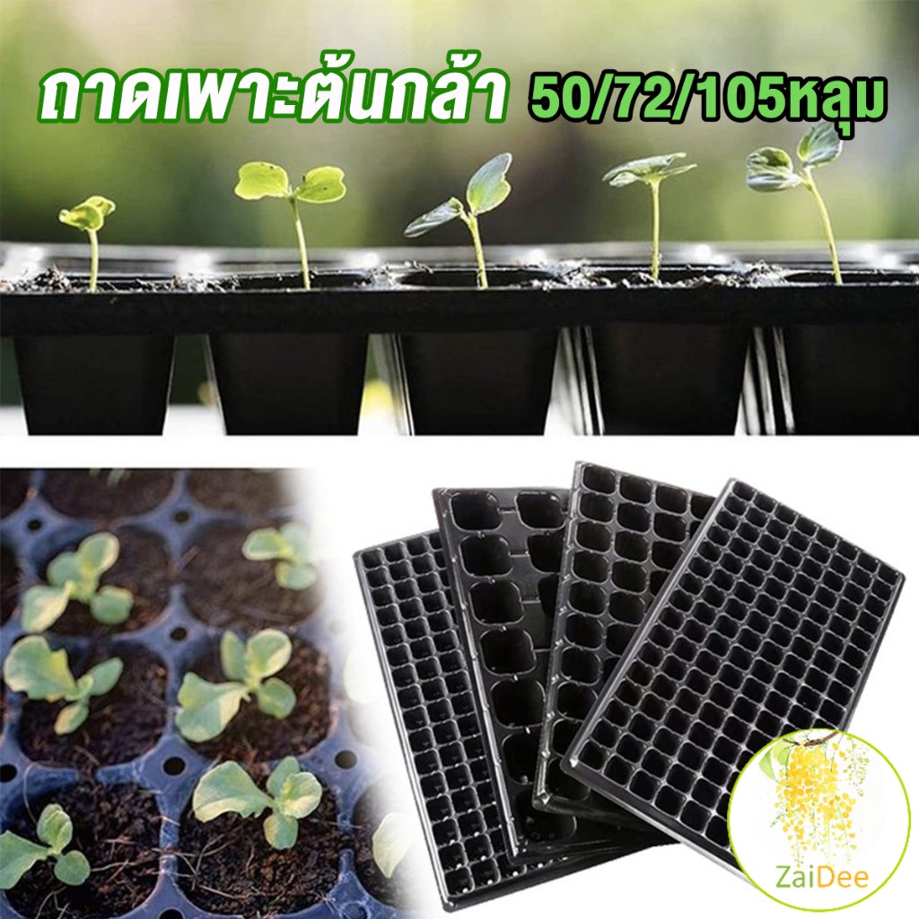 ถาดเพาะต้นกล้า/ชำ/เมล็ด ใช้ซ้ำได้ Seedling Tray