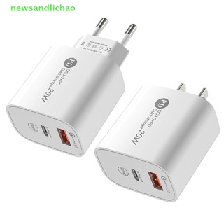 Newsandlichao PD 20W USB ชาร์จเร็ว 3.0 ชาร์จเร็ว อะแดปเตอร์ชาร์จโทรศัพท์ Tyep-C สําหรับโทรศัพท์ที่ดี