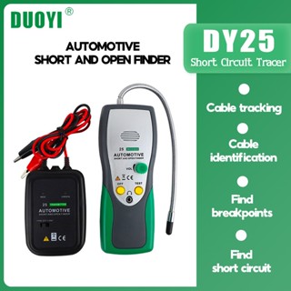 DUOYI DY25 Auto Short Circuit Open Detector เครื่องทดสอบสายเคเบิล Tracer เครื่องมืออัตโนมัติ Auto Tracer Tester การวินิจฉัยสายเสียง