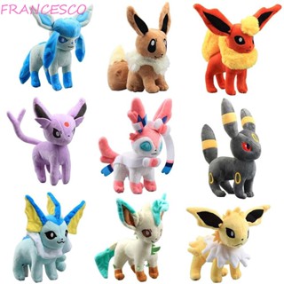 Francesco ตุ๊กตาการ์ตูน Eevee ของขวัญวันเกิด ตุ๊กตายัดไส้ ของเล่นตุ๊กตาโปเกม่อน ตุ๊กตาดึงดูด ตกแต่งบ้าน ตุ๊กตาผ้าฝ้าย เด็ก ของขวัญ เกมนุ่ม ของเล่นตุ๊กตา