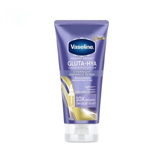 Vaseline วาสลีน เฮลธี้ไบรท์ กลูต้าไฮยา เซรั่มเบิสท์ โลชั่น โอเวอร์ไนท์ เรเดียนซ์ รีแพร์ 170 มล.