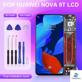 Catteny อะไหล่หน้าจอสัมผัสดิจิทัล Lcd แบบเปลี่ยน สําหรับ Huawei NOVA 5T YAL L61 L71 L61D YAL-L21