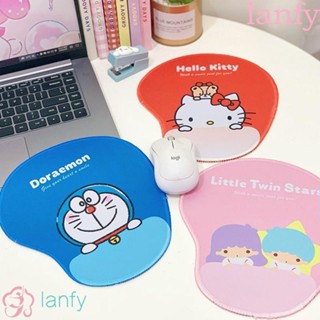 Lanfy แผ่นรองเมาส์ กันลื่น ลาย San-rio Kuromi My Melody Cinnamoroll อุปกรณ์เสริม สําหรับคอมพิวเตอร์