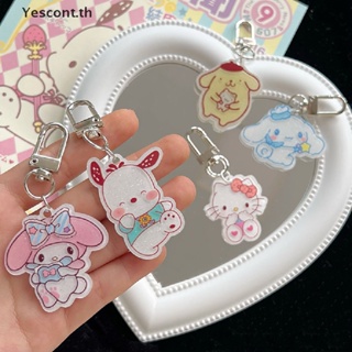 Yescont Kawaii จี้พวงกุญแจ รูป Hello Kitty Kuromi Mymelody Cinnamoroll Pochacco น่ารัก สําหรับห้อยกระเป๋า