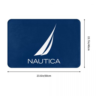 ใหม่ Nautica (1) พรมปูพื้นห้องน้ํา ผ้าสักหลาด กันลื่น ดูดซับน้ําได้ดี แห้งเร็ว 16x24 นิ้ว พร้อมส่ง