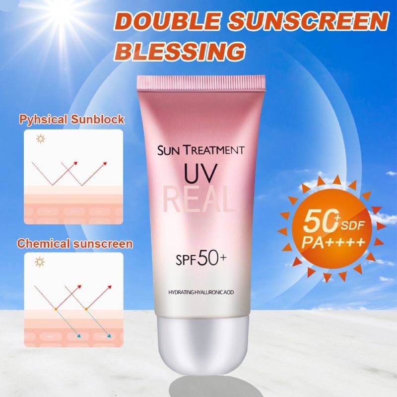 CYREAL [Original Spf50 Pa ] Beauty Product Tinted Mineral Spf 50 Uv Sunblock Whitening Moisturizer Sun Cream Sun Treatment Uv 60G ติดทนนาน