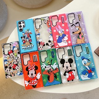 Casetify เคสโทรศัพท์มือถือแบบนิ่ม กันกระแทก ลายการ์ตูนดิสนีย์ มิกกี้ มินนี่ ดั๊ก สําหรับ Samsung Galaxy S22 S22 S23 Plus S23Ultra