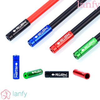 Lanfy ฝาครอบสายเบรคอลูมิเนียม 4 มม. / 5 มม. หลากสี 10 ชิ้น