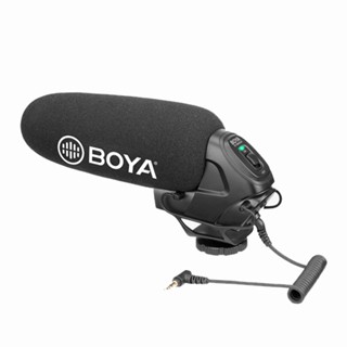 ไมโครโฟน Boya BY-BM3030 Shotgun Supercardioid Microphone ไมโครโฟน ติดหัวกล้อง ใช้งานได้นาน 150 ชั่วโมง