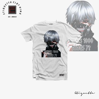 พร้อมส่ง Anime Shirt - ETQTCo. - Tokyo Ghoul - Kaneki Ken การเปิดตัวผลิตภัณฑ์ใหม่ T-shirt
