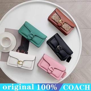 COACH CE722 CE774 CJ350 SOFT กระเป๋าสะพายผู้หญิง/กระเป๋าหนังวัวขนาดเล็ก/แฟชั่นคลาสสิกพิมพ์/หลายสี