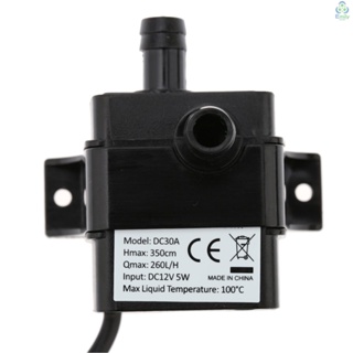 Anself เครื่องปั๊มน้ําพุ น้ําพุไมโคร ไร้แปรงถ่าน DC12V 5W เสียงเงียบมาก ขนาดเล็ก 260L/H Lift 350 ซม. [19][มาใหม่]