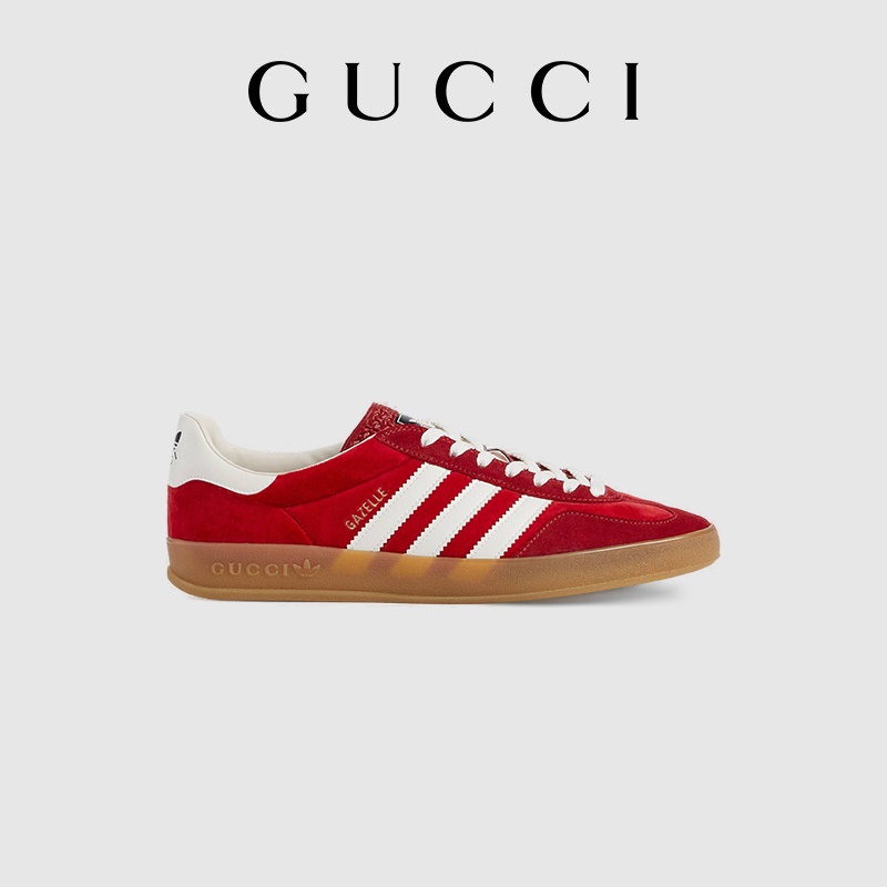 Gucci adidas x Joint Series รองเท้าผ้าใบ Gazelle สําหรับผู้ชาย