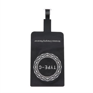 Type C Portable TYPE C Port Qi Wireless Charger Receiver น้ำหนักเบา Adapter Pad Coil