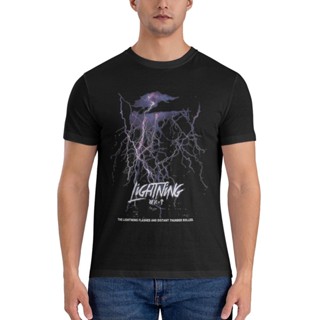 เสื้อยืด ทรงหลวม พิมพ์ลาย Thunder Lightning Super Sale