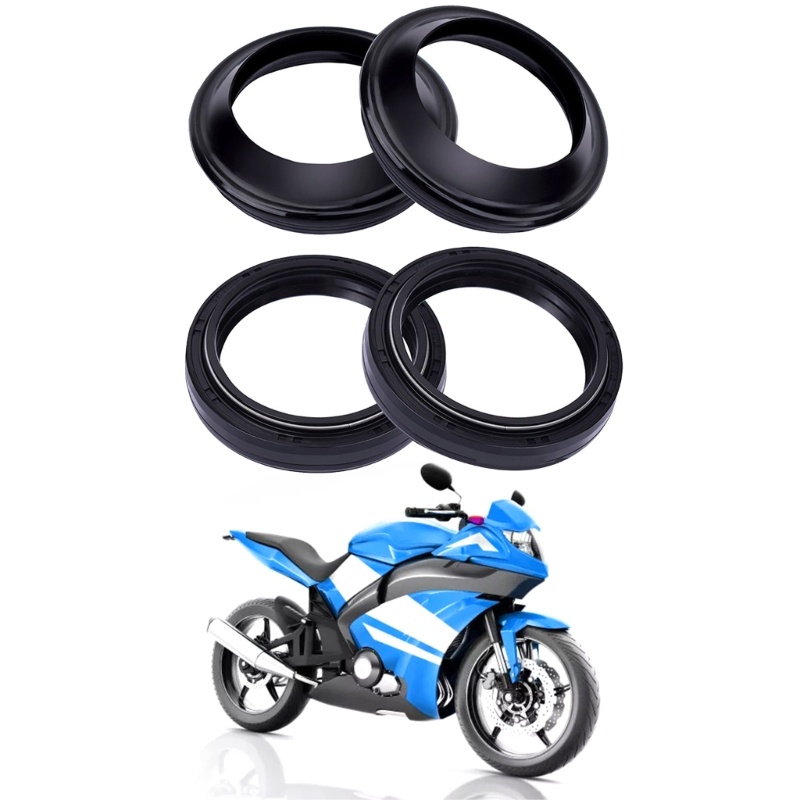 WIN 41x53x8 10 5 ด้านหน้าส้อม Damper Shock-Absorber ฝุ่นซีลน้ํามันเปลี่ยน 2 แพ็ค