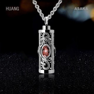 Asaka สร้อยคอ จี้คริสตัล พลอยเทียม สเตนเลส สําหรับเกิด