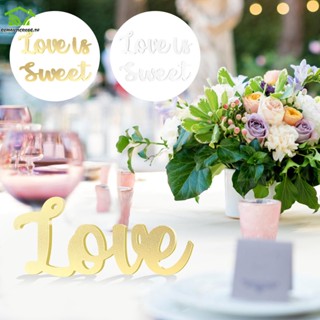 ป้ายสัญลักษณ์ Love Is Sweet Table Décor สร้างสรรค์ สําหรับตกแต่งงานแต่งงาน ปาร์ตี้ SHOPSKC7145