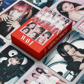 โปสการ์ด IVE Photocards WAVE LOMO สําหรับสะสม 55 ชิ้น/กล่อง